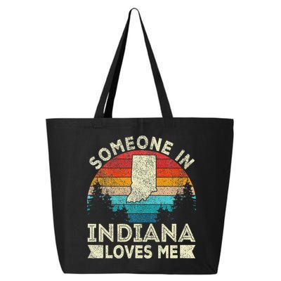 Someone In Indiana Loves Me Retro Indiana 25L Jumbo Tote