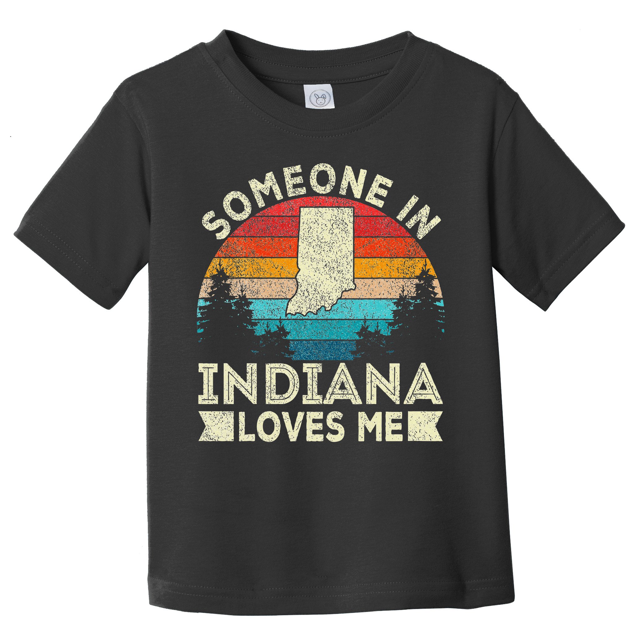 Someone In Indiana Loves Me Retro Indiana Toddler T-Shirt