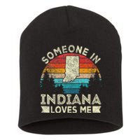 Someone In Indiana Loves Me Retro Indiana Short Acrylic Beanie