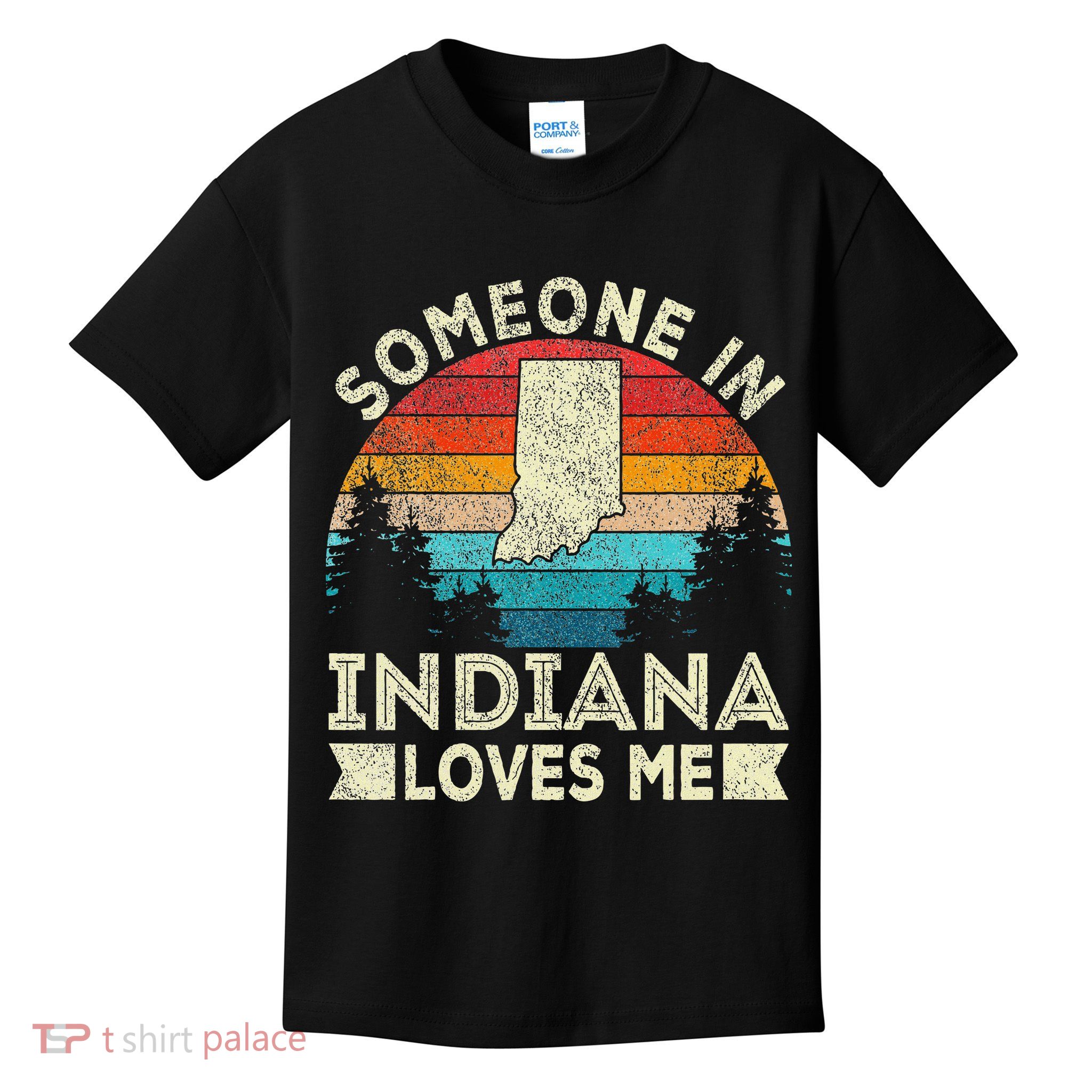 Someone In Indiana Loves Me Retro Indiana Kids T-Shirt