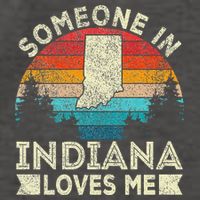 Someone In Indiana Loves Me Retro Indiana Vector Backpack