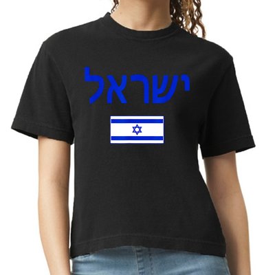 Support Israel I Stand With Israel Israel Flag Comfort Colors Boxy T-Shirt