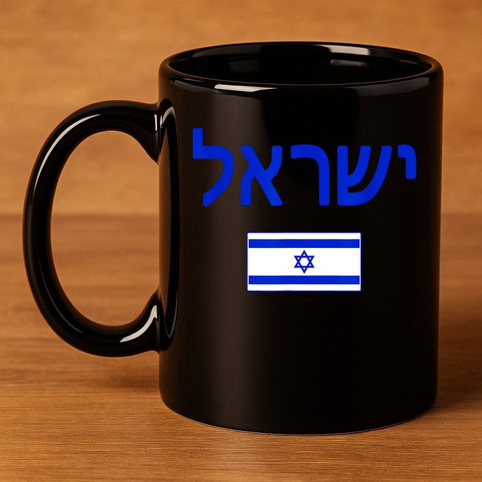 Support Israel I Stand With Israel Israel Flag 11oz C Handle Ceramic Mug