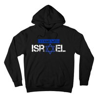 Support Israel I Stand With Israel Israeli Flag Design Hoodie