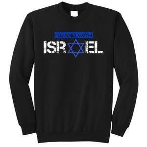 Support Israel I Stand With Israel Israeli Flag Design Sweatshirt