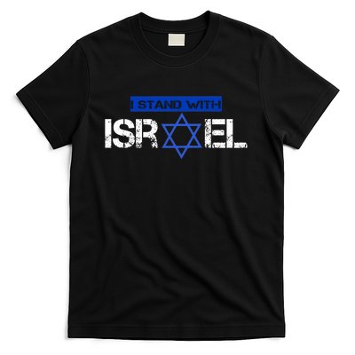 Support Israel I Stand With Israel Israeli Flag Design T-Shirt