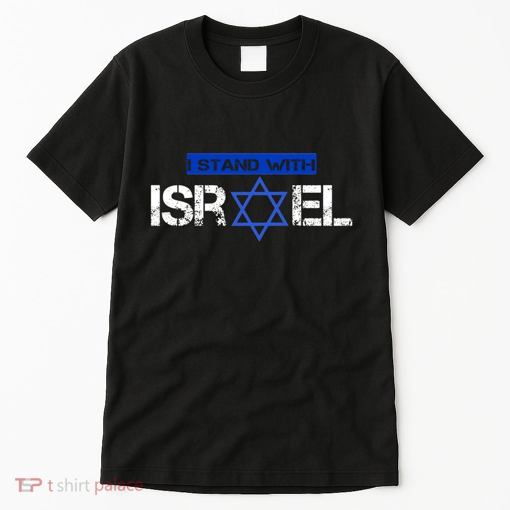 Support Israel I Stand With Israel Israeli Flag Design Tall T-Shirt