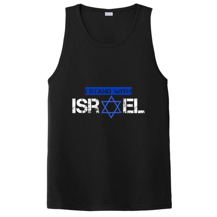Support Israel I Stand With Israel Israeli Flag Design PosiCharge Competitor Tank
