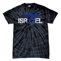 Support Israel I Stand With Israel Israeli Flag Design Tie-Dye T-Shirt