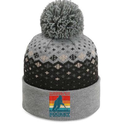 School Is Important But Hockey Is Importanter Funny Gift The Baniff Cuffed Pom Beanie