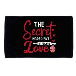 Secret Ingredient Is Love Valentines Day Graphic Gift Microfiber Hand Towel