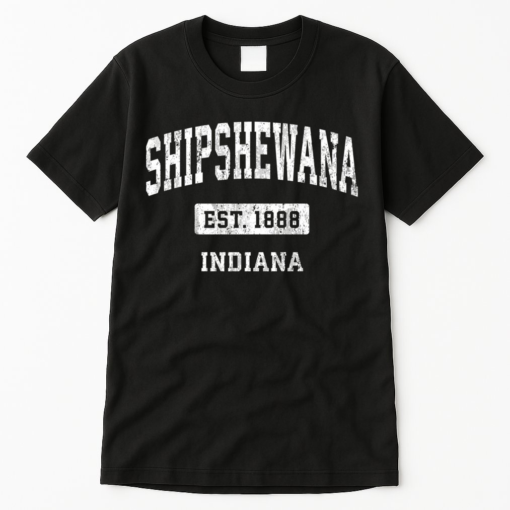 Shipshewana Indiana In Vintage Sports Established Design Tall T-Shirt