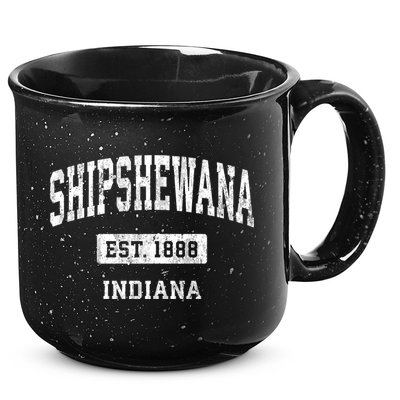 Shipshewana Indiana In Vintage Sports Established Design 15oz Campfire Ceramic Mug