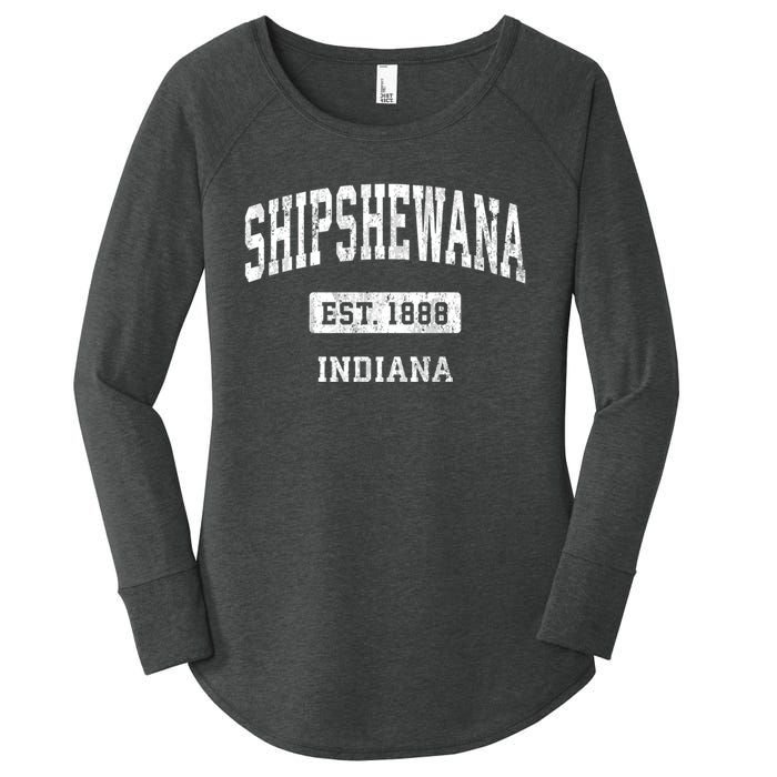 Shipshewana Indiana In Vintage Sports Established Design Women's Perfect Tri Tunic Long Sleeve Shirt