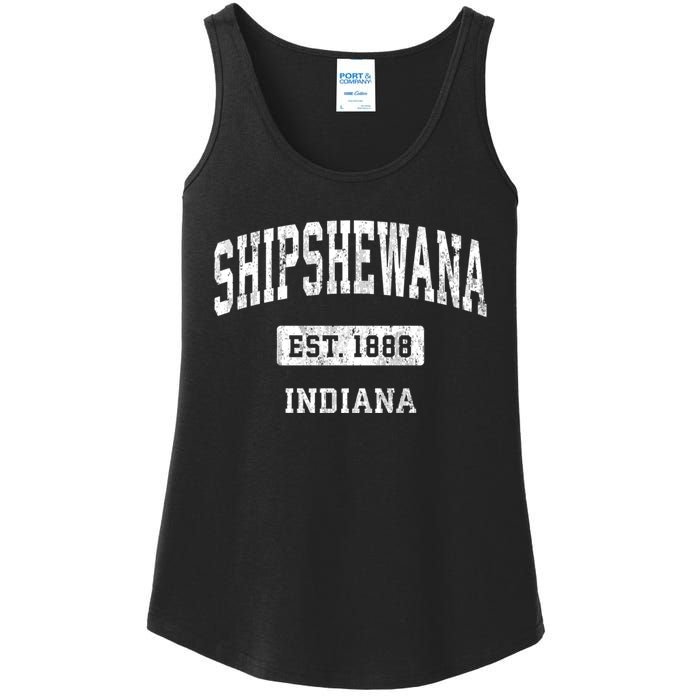 Shipshewana Indiana In Vintage Sports Established Design Ladies Essential Tank