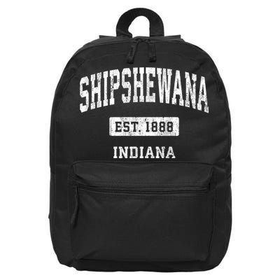 Shipshewana Indiana In Vintage Sports Established Design 16 in Basic Backpack