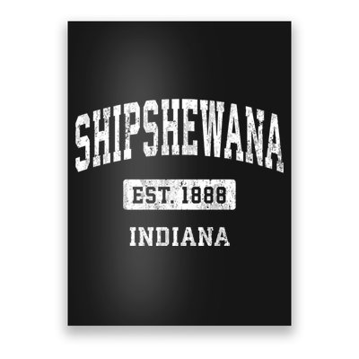 Shipshewana Indiana In Vintage Sports Established Design Poster
