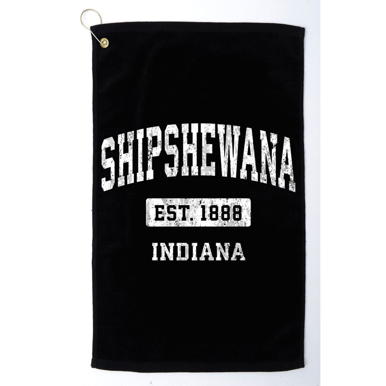 Shipshewana Indiana In Vintage Sports Established Design Golf Towel