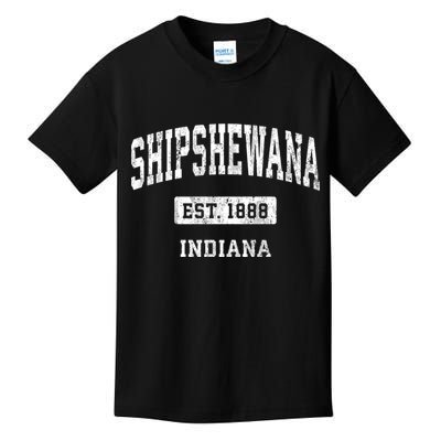 Shipshewana Indiana In Vintage Sports Established Design Kids T-Shirt