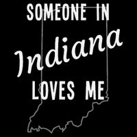 Someone In Indiana Loves Me State Map Silhouette Backpack