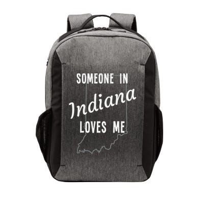 Someone In Indiana Loves Me State Map Silhouette Vector Backpack