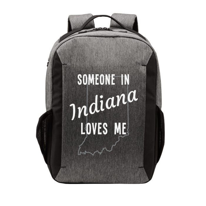 Someone In Indiana Loves Me State Map Silhouette Vector Backpack