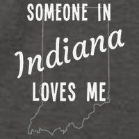 Someone In Indiana Loves Me State Map Silhouette Vector Backpack