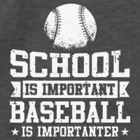 School Is Important But Baseball Is Importanter Funny Vector Backpack