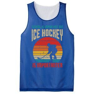 School Important Ice Hockey Importanter Funny Gift Mesh Reversible Basketball Jersey Tank