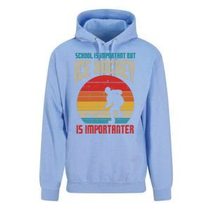 School Important Ice Hockey Importanter Funny Gift Unisex Surf Hoodie