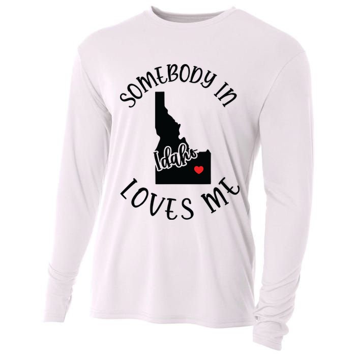 Somebody In Idaho Loves Me Cooling Performance Long Sleeve Crew