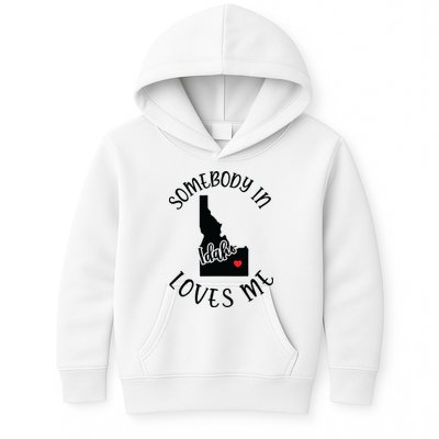 Somebody In Idaho Loves Me Kids Hoodie
