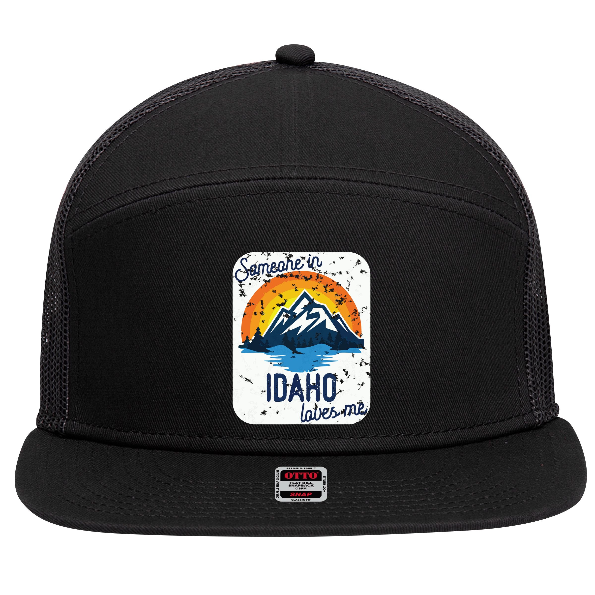 Someone In Idaho Loves Me 7 Panel Mesh Trucker Snapback Hat