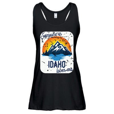 Someone In Idaho Loves Me Ladies Essential Flowy Tank