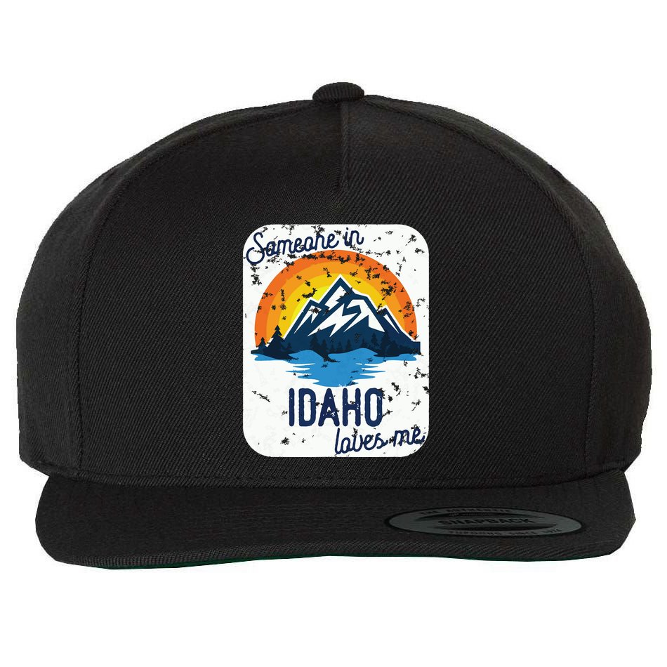 Someone In Idaho Loves Me Wool Snapback Cap