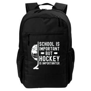 School is Important But Hockey is Importanter Daily Commute Backpack