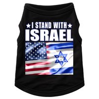 Support Israel I Stand With Israel Us Israel Flag Combined Doggie Tank