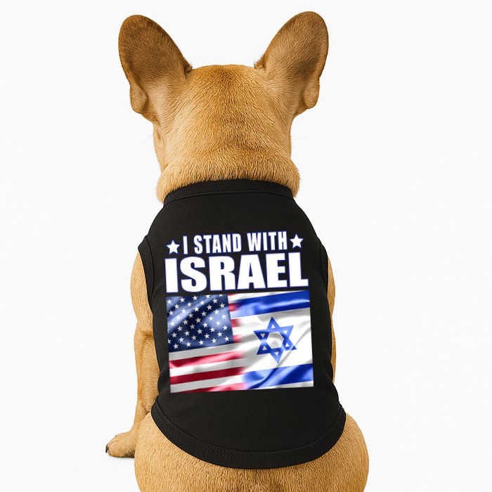 Support Israel I Stand With Israel Us Israel Flag Combined Doggie Tank