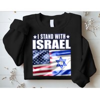 Support Israel I Stand With Israel Us Israel Flag Combined Sweatshirt
