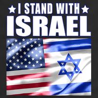 Support Israel I Stand With Israel Us Israel Flag Combined 25L Jumbo Tote
