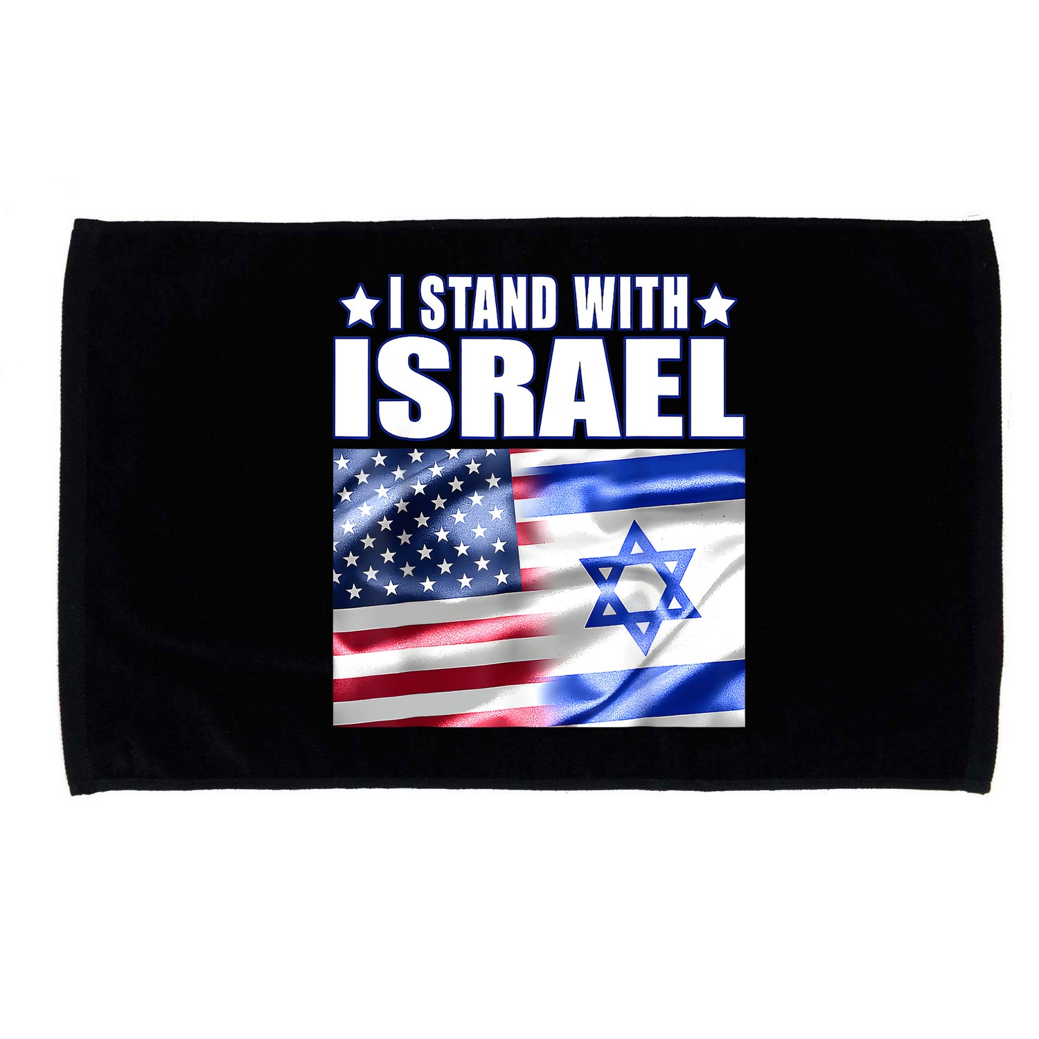 Support Israel I Stand With Israel Us Israel Flag Combined Microfiber Hand Towel