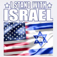 Support Israel I Stand With Israel Us Israel Flag Combined Garment-Dyed Sweatshirt