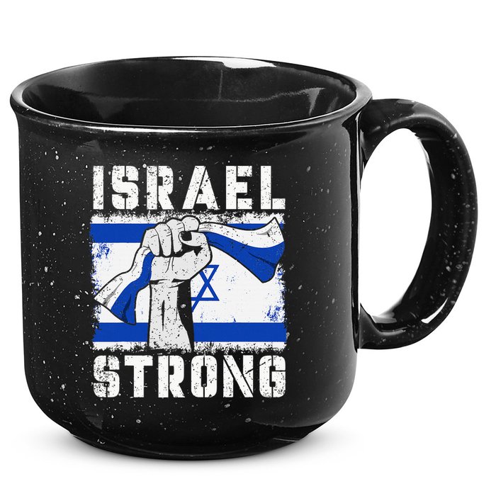 Support Israel I Stand With Israel Pray For Israel 15oz Campfire Ceramic Mug