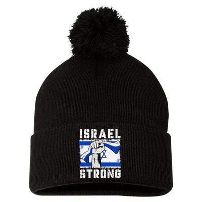 Support Israel I Stand With Israel Pray For Israel Pom Pom 12in Knit Beanie