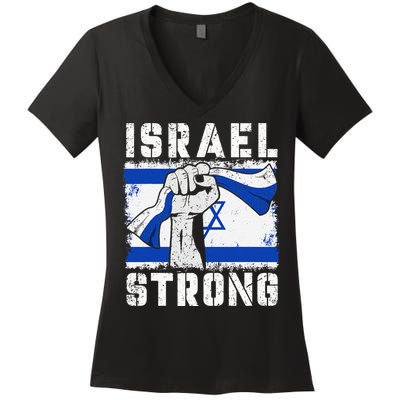 Support Israel I Stand With Israel Pray For Israel Women's V-Neck T-Shirt