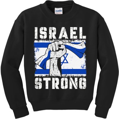 Support Israel I Stand With Israel Pray For Israel Kids Sweatshirt
