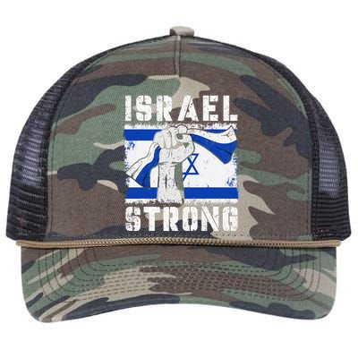 Support Israel I Stand With Israel Pray For Israel Retro Rope Trucker Hat Cap