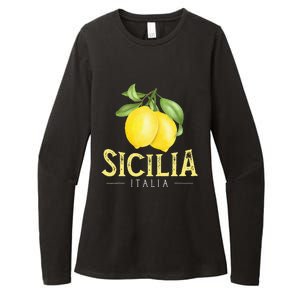 Sicilia Italia Italian Lemons Proud Sicilian Womens CVC Long Sleeve Shirt