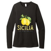 Sicilia Italia Italian Lemons Proud Sicilian Womens CVC Long Sleeve Shirt