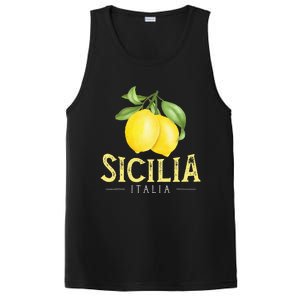 Sicilia Italia Italian Lemons Proud Sicilian PosiCharge Competitor Tank